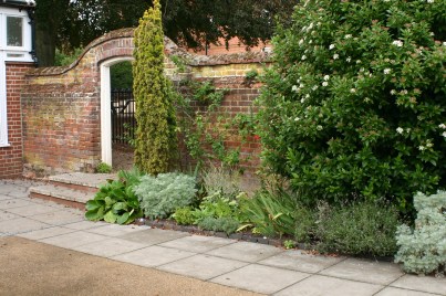 One of the borders in the Cafe Garden