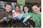 children composting