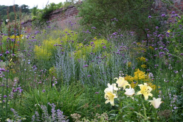 Herbaceous border at Copped Hall, Essex