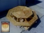pallet octagonal bench