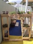 pallet arch to play space via let the children&nbsp;play