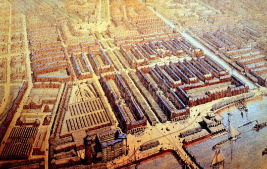 A bird's-eye view of the new Plan Zuid as envisaged by Berlage © Wikimedia Commons
