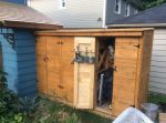 pallet wood tool shed