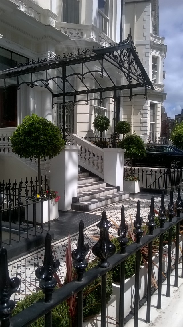 An elegant entrance near Holland Park, London