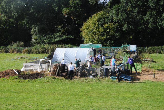 An active lunch hour at Reepham High School and College Allotment Project